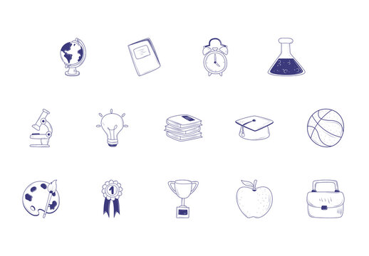 School Education Illustration Set