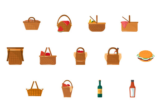 Picnic Food Illustration Set