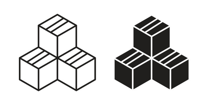 Inventory icon vector pictogram pack. icon vector template