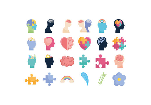 Mental Health Illustration Set