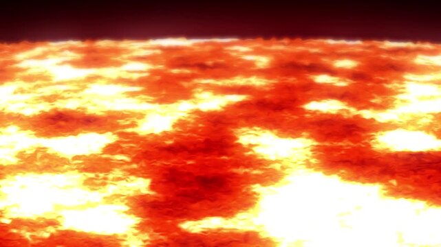 Surface of Betelgeuse. 3d animation