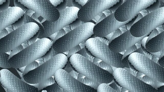 Futuristic Metallic 3D Pattern Abstract Silver Geometric Texture Background