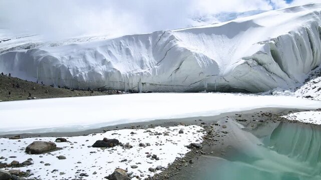 Aerial View of Muztagh Glacier Park, Xinjiang, China