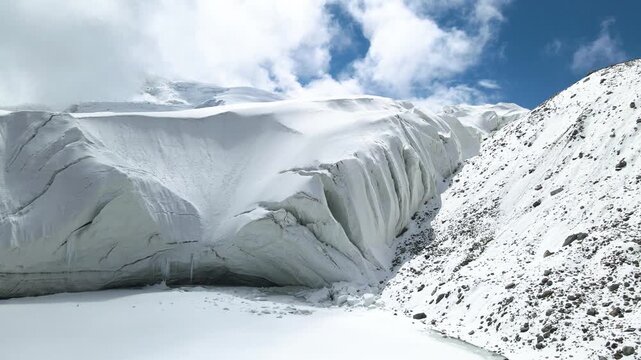 Aerial View of Muztagh Glacier Park, Xinjiang, China