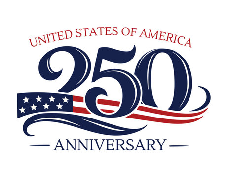 Minimalist Patriotic America SVG PNG, 250 Years of Freedom 1776&ndash;2026, USA 250th Anniversary Design for Independence Day 4th of July Crafts