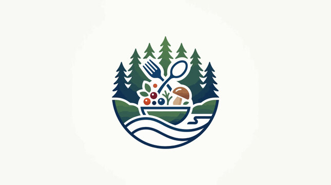 Healthy Nature-Inspired Food Logo Design