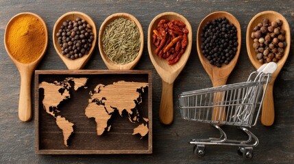 Obraz premium Global marketing promotes products across international markets by adapting strategies to cultural and regional differences, ensuring relevance, engagement, and brand consistency worldwide. 