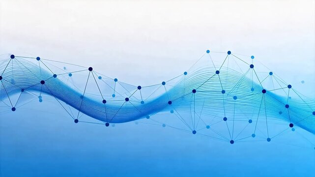 Abstract network wave pattern