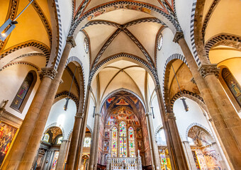 Obraz premium Santa Maria novella church, Florence, Italy