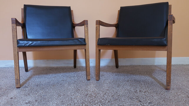 Old vintage wooden chairs 