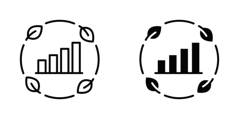 Obraz premium Circular Strategy icon set with style outline and solid. vector simple elements for design and presentation.