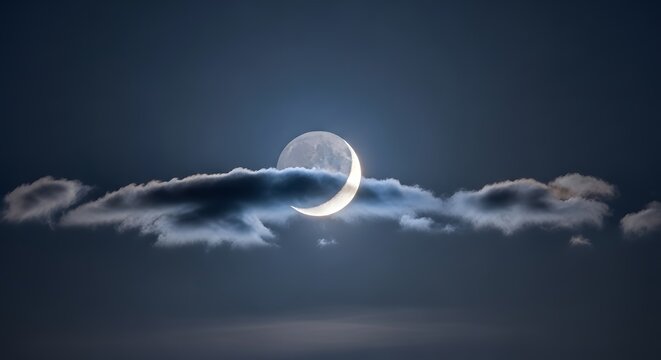 Eid al adha crescent moon celebrating the festival of sacrifice with islamic traditions