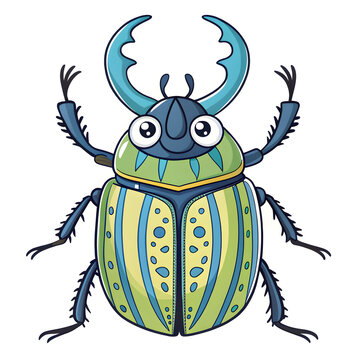 insect goliath beetle animal cartoon clipart