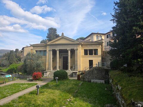 Fiesole Etruscan and roman ruins near Florence Italy