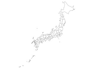Fototapeta premium map of japan