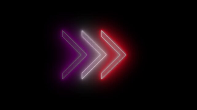 Neon Arrows Animation