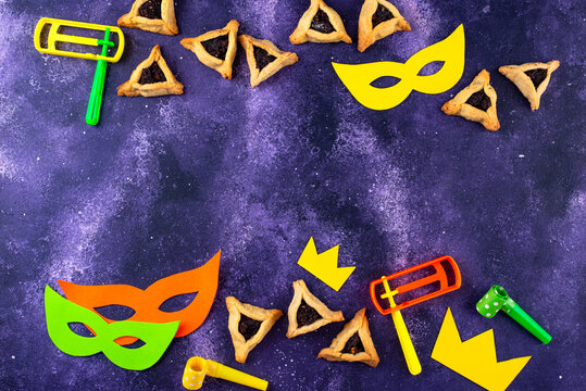 Jewish holiday Purim celebration concept