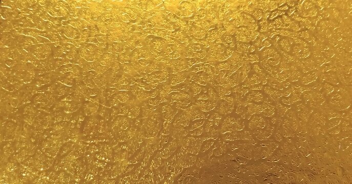 
Luxurious Golden Floral Texture Background with Elegant Embossed Swirl Patterns