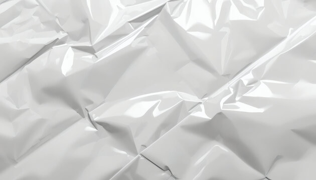 White opaque plastic courier mailing bag macro. Dropshipping delivery concept.