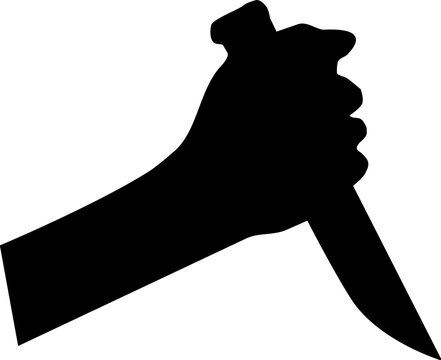 hand with knife