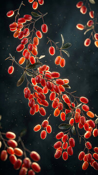 Agracejo flotando en escena 3D minimal