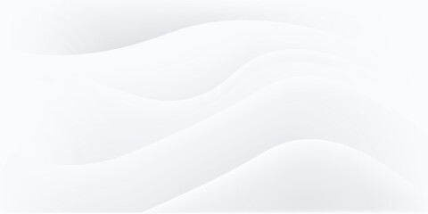 Obraz premium Minimalist White Abstract Background with Soft Wave Lines for Elegant Design