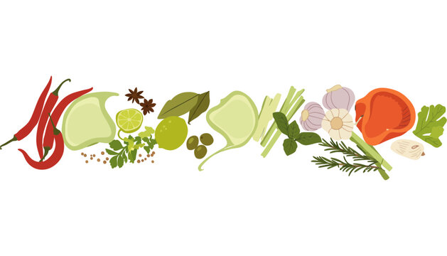 A vibrant vegetable icon illustration for healthy food and cooking design