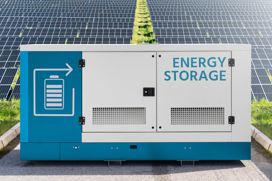 Renewable energy power station with energy storage