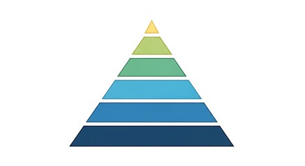 Fototapeta premium business pyramid hierarchy growth levels strategy concept vector illustration.