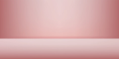 Obraz premium Minimalist studio room gradient background in a deep rose-gold tone
