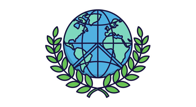 United Nations Earth Globe Emblem.
