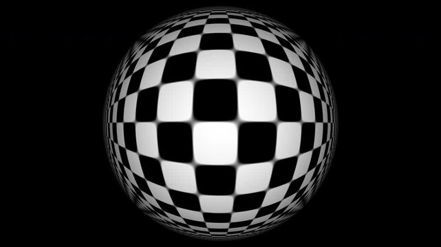 Abstract Hyperbolic Geometry Klein Model Math Grid Seamless Loop Black And White Monochrome Background