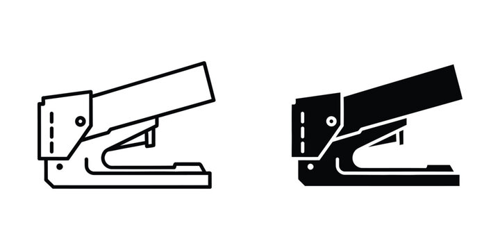 Comparison of stapler designs in open and closed states for office use