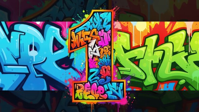 Vibrant Graffiti Art Street Culture Expression.