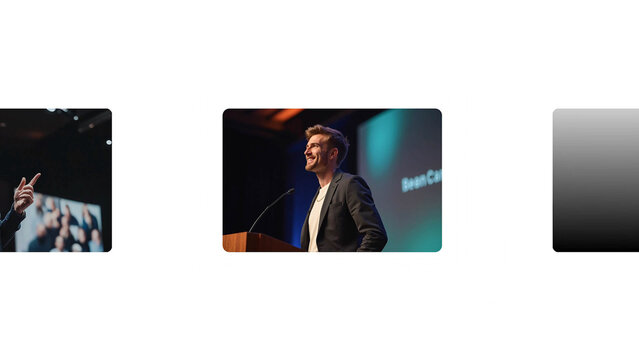 Dynamic Media Modern Slide Deck Transition with Scale