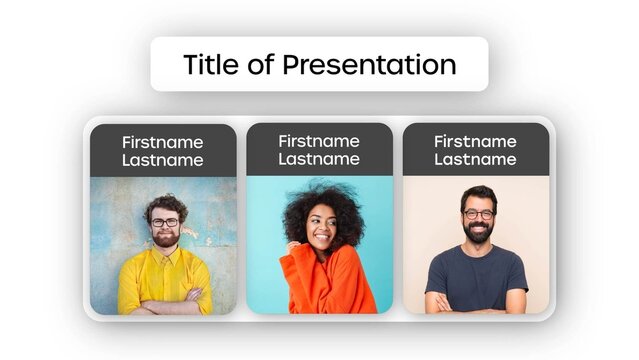 Headshot Conference Intro with Rounded Shapes