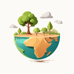 Fototapeta premium Sustainable Earth Concept