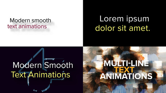 Modern Smooth Text Animations