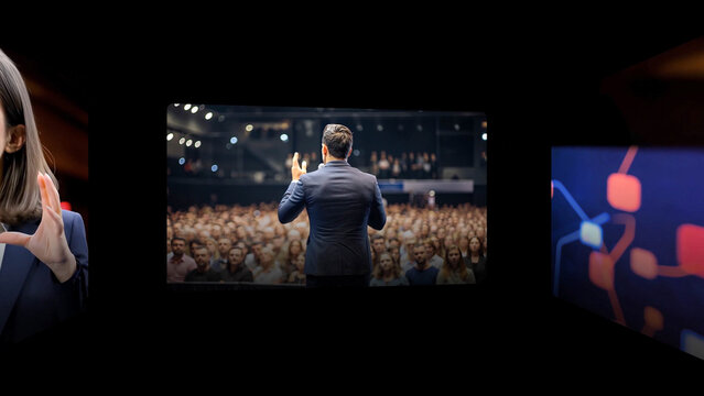 Perspective 3D Carousel with 2 Media Loop