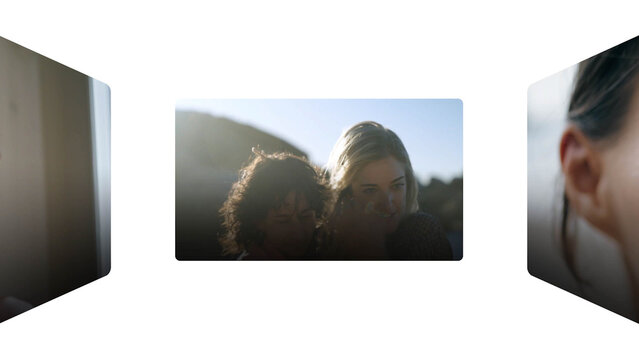 Perspective 3D Carousel with 4 Media Loop