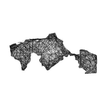 Sketch Tabasco outline map design