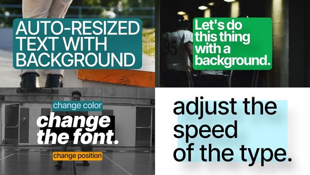 Resized Text with Background