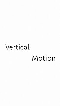 Vertical Text Rhythm Vertical Motion