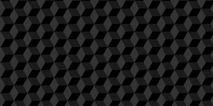 Vector structure box minimal black, gray abstract cube square wall texture. geometric tile hexagon mosaic wall grid wallpaper. minimal geometric block cube isometric texture background.