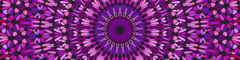 Dynamic colorful psychedelic abstract floral mosaic mandala background © David Zydd