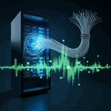 Optical fiber cable network technology.