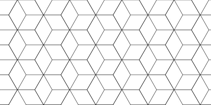 Abstract minimal square tech grid line box wallpaper. metal cube creative geometric fabric wall tiles gradient web triangle diamond honeycomb hexagon art decorative textile design.