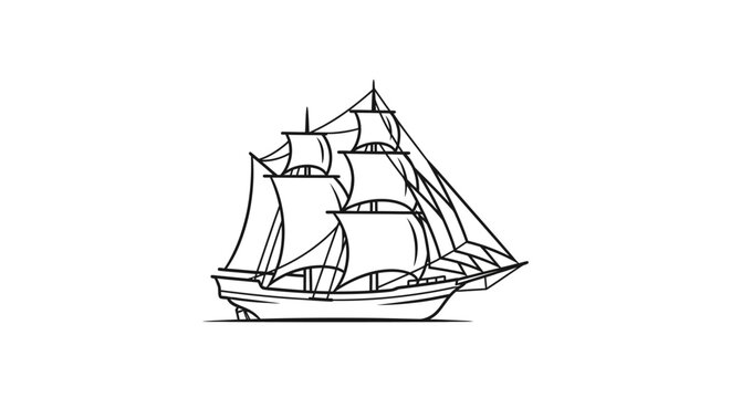 Sailing Ship Vessel Ocean Voyage.