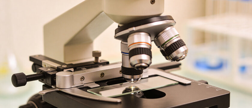 Laboratory Microscope. Optical Microscope.