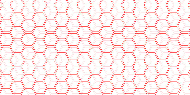 abstract geometric red texture background red hexagon 3D background texture. 3d rendering illustration. Clear pattern abstract background hexagon .Futuristic abstract banner.	
